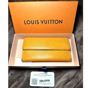 Louis Vuitton épi leather long wallet